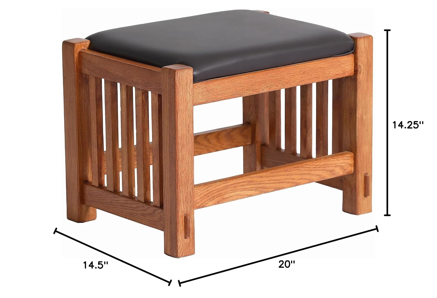 Podnóżek Mission Oak z ozdobny – Outdoor Furniture Wood recenzja i cena