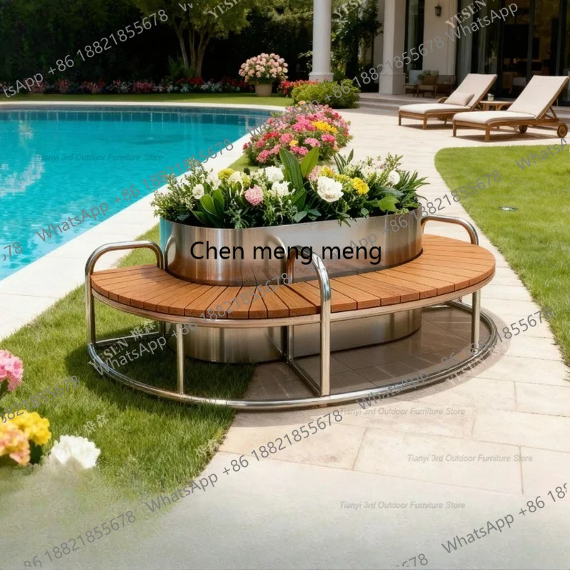 Ławka z kwietnikiem ze stali n – Outdoor Furniture Metal Chairs recenzja i cena