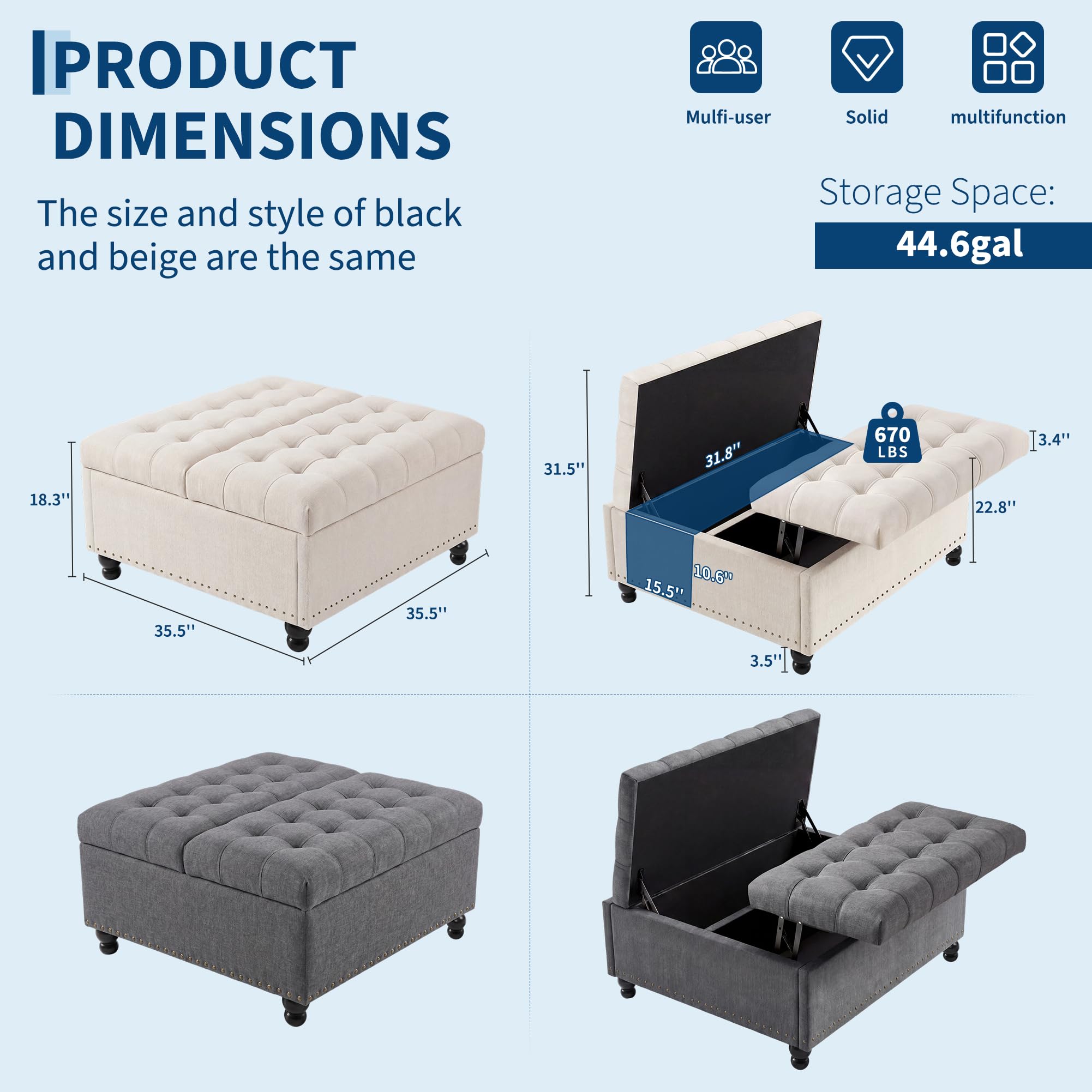 Pufa z podnoszonym blatem i sc – Outdoor Furniture Wood recenzja i cena