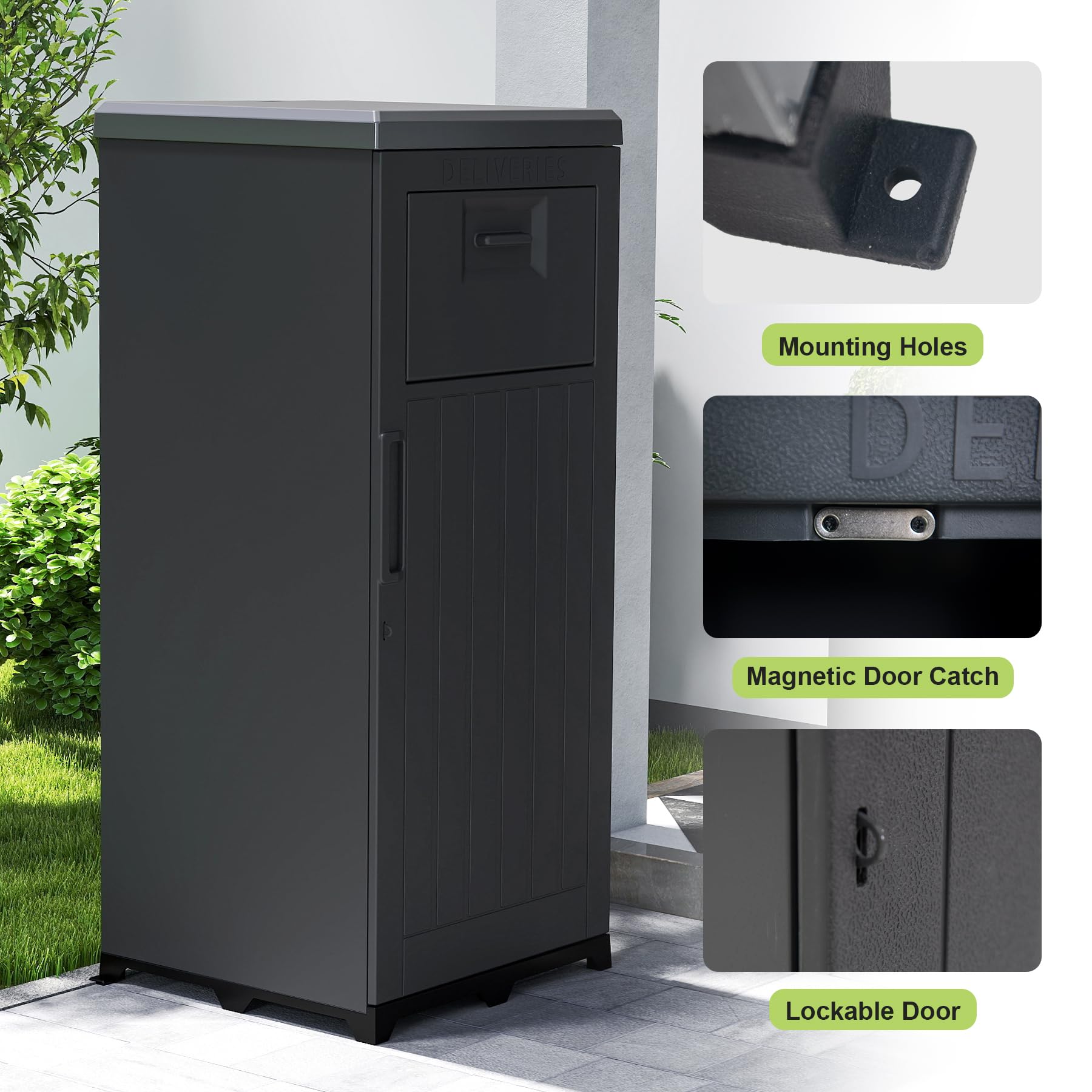 Duża, zewnętrzna skrzynka do p – Outdoor Furniture Metal recenzja i cena